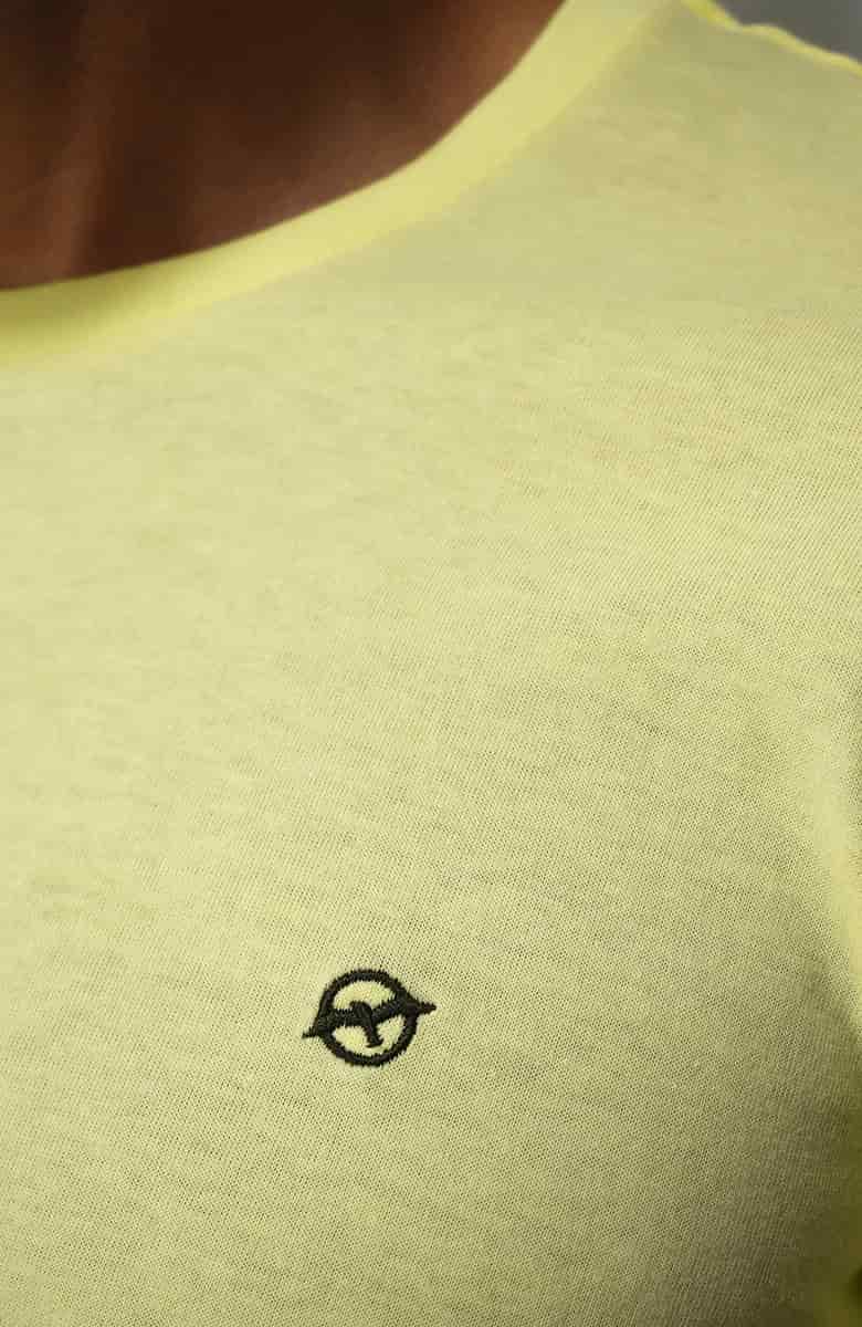 Camiseta básica Amarillo para Hombre - miniatura 2