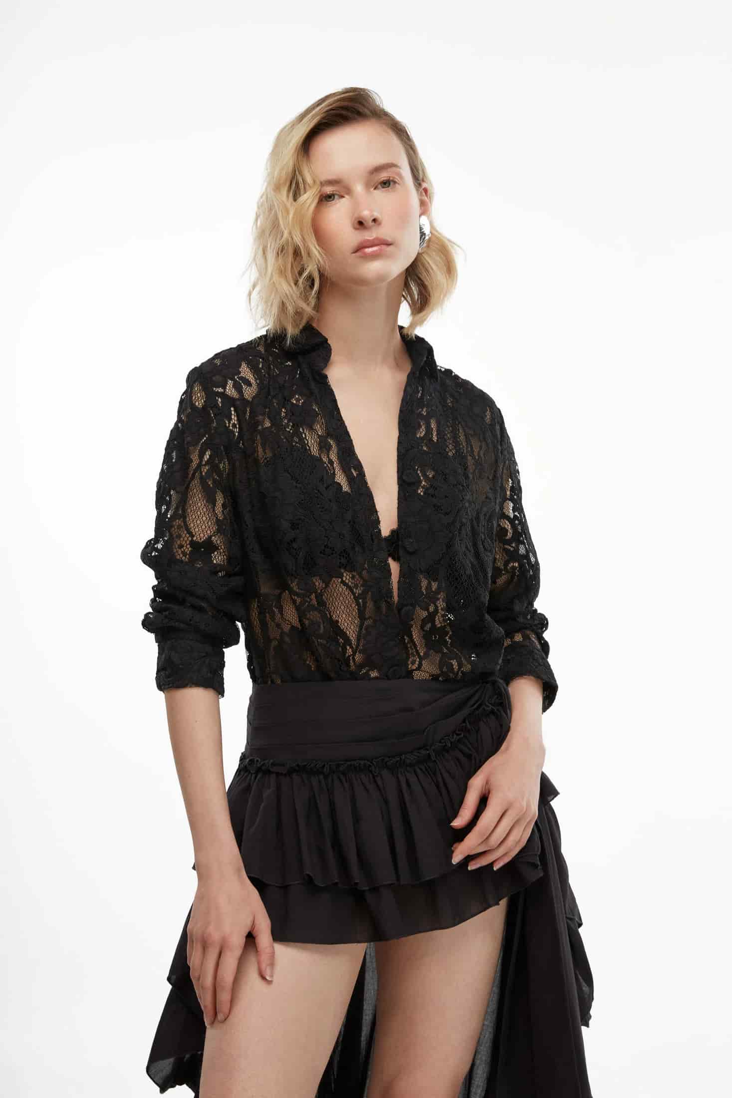 BAHAMAS WRAP SKIRT BLACK - miniatura 5