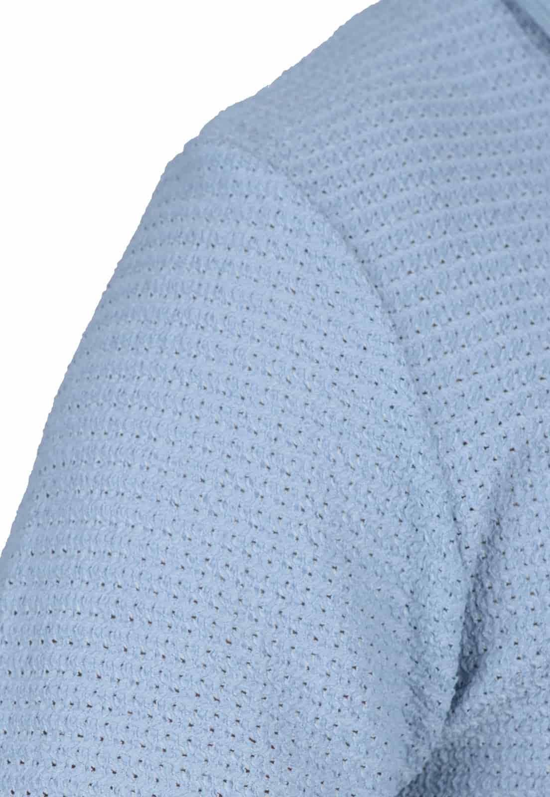 Polo tejida azul - miniatura 5
