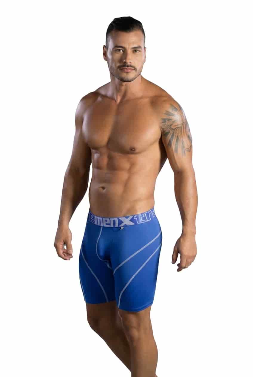 BOXER DEPORTIVO CON BADANA AZUL - miniatura 1