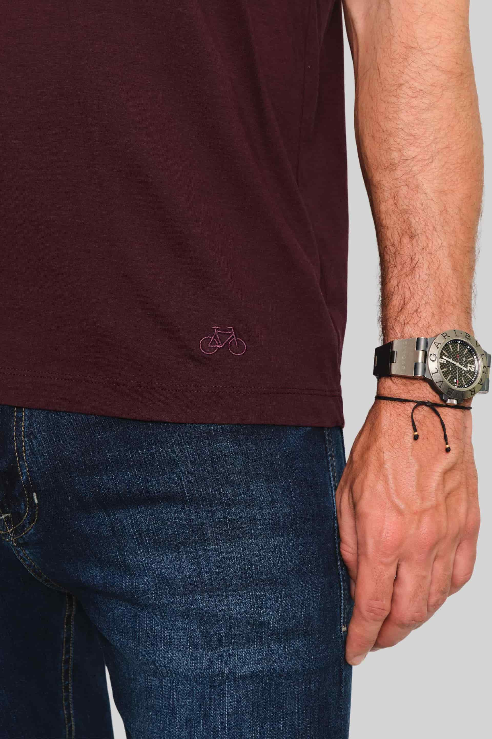 CAMISETA BASIC PLUS VINO - miniatura 2