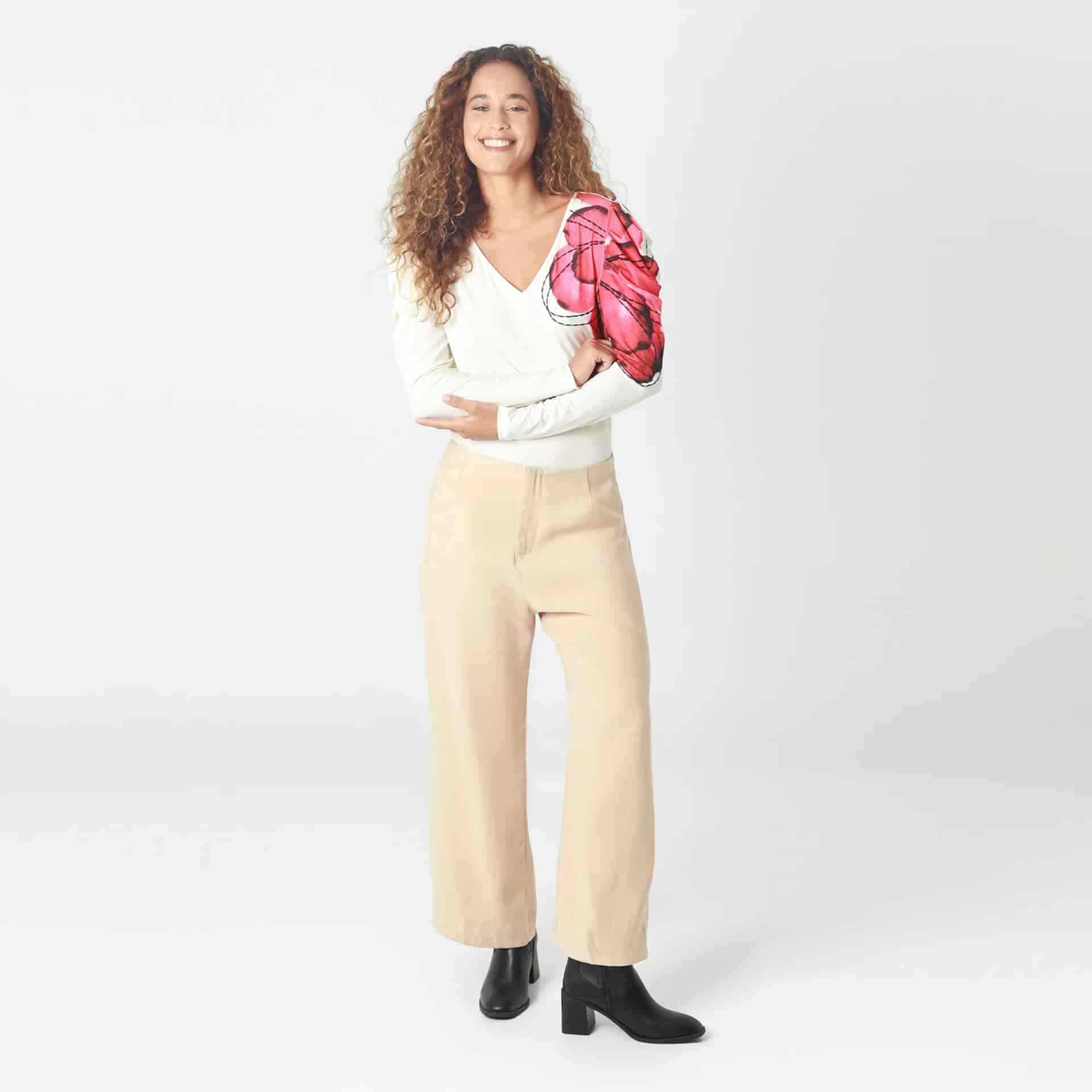 Pantalon Tiro Alto Bota Recto - miniatura 1