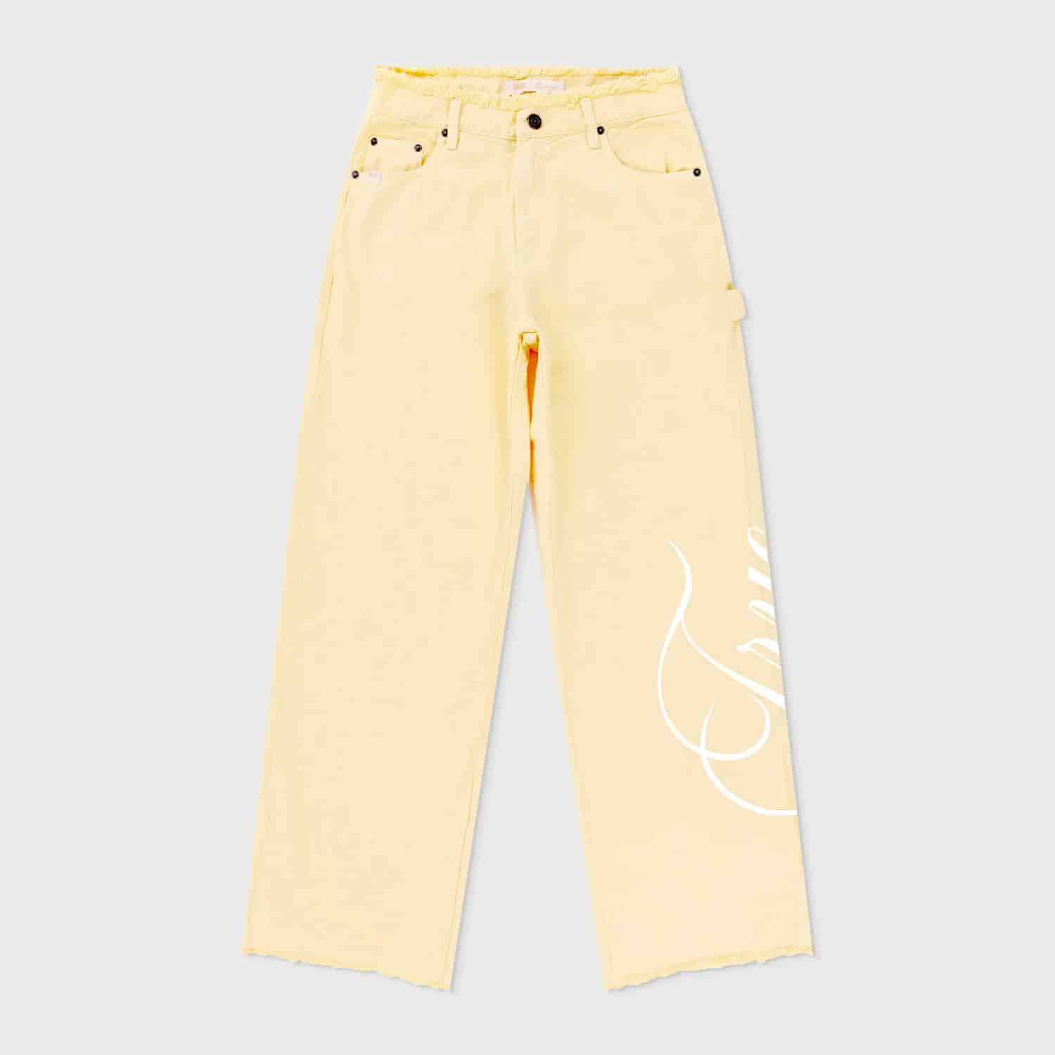 Mid-Rise Pants - Butter Yellow - miniatura 7