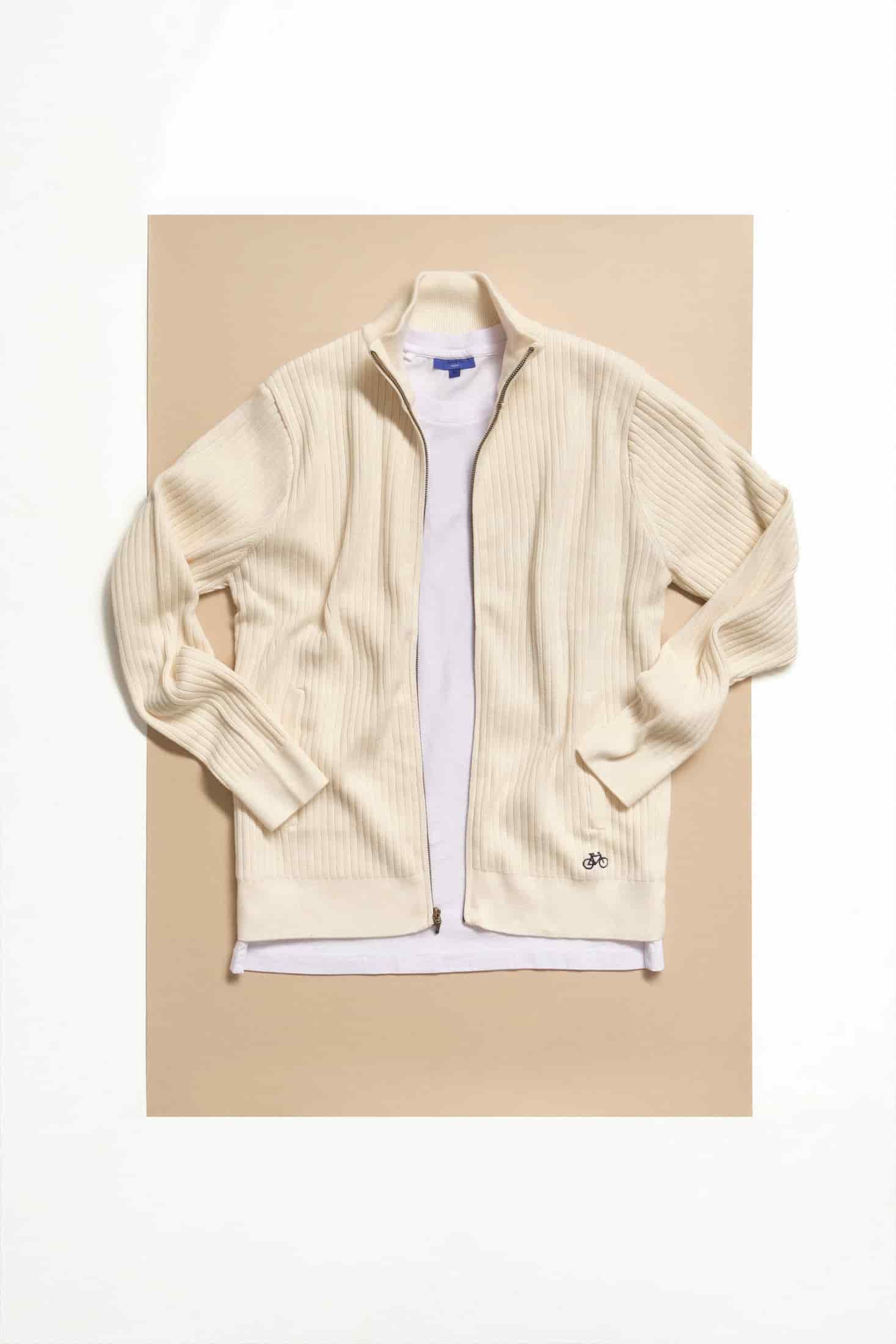 SACO LINED FULL ZIP OFF WHITE - miniatura 4