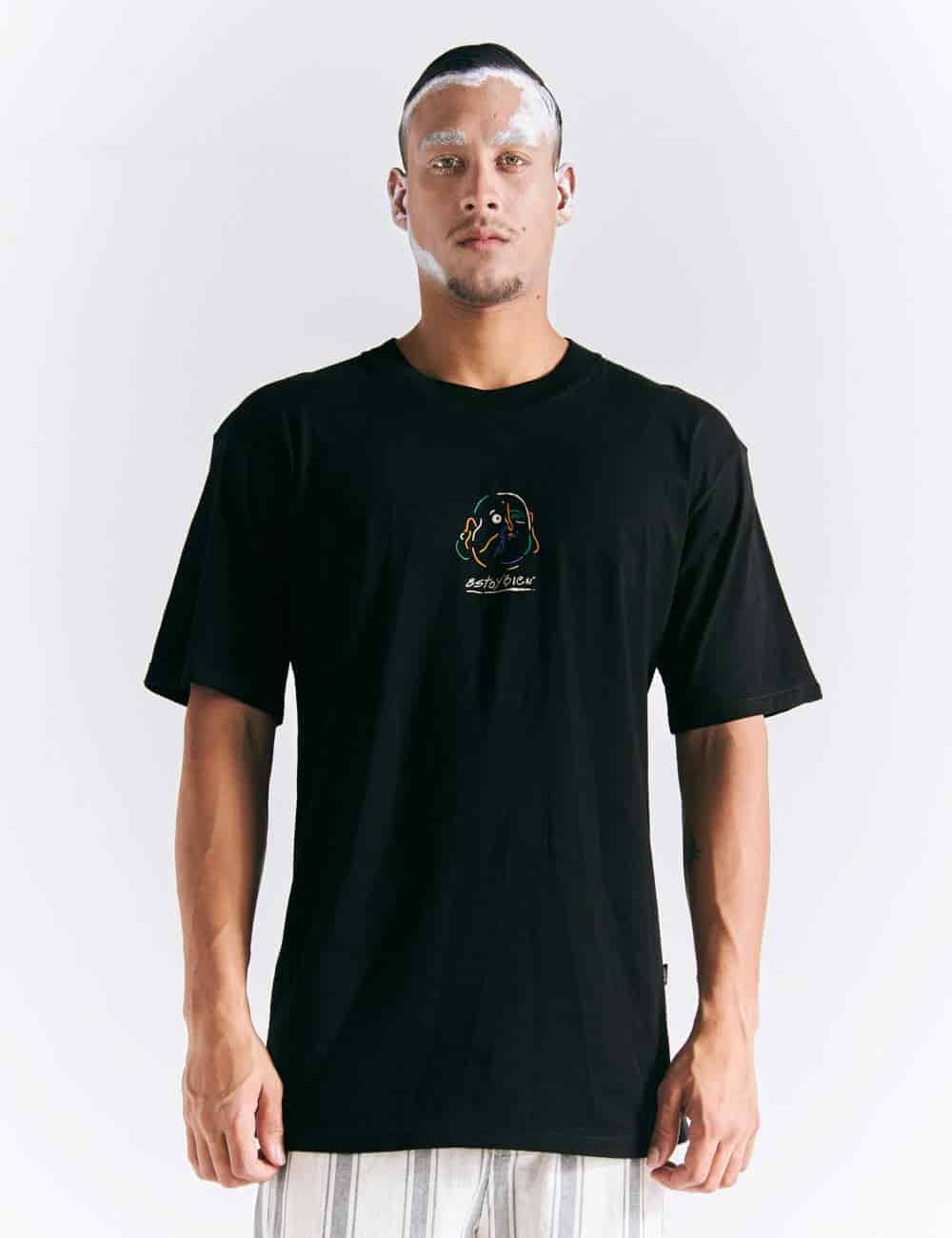 Camiseta Oversize Estoy bien  negro Hombre - miniatura 8