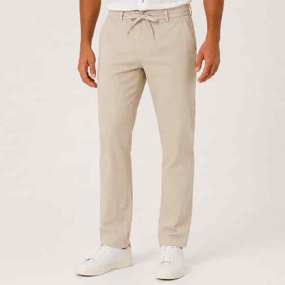 PANTALON RESORTADO 100% POLIESTER HOMBRE - miniatura 1