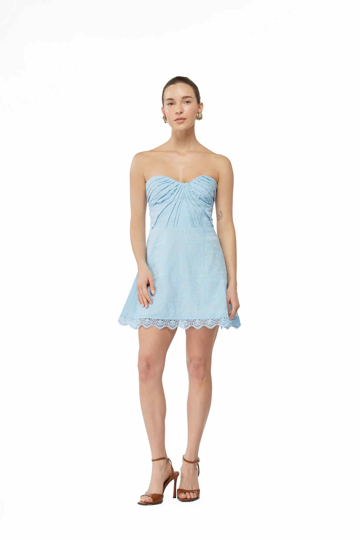 LUNE MINI DRESS BLUE - miniatura 1