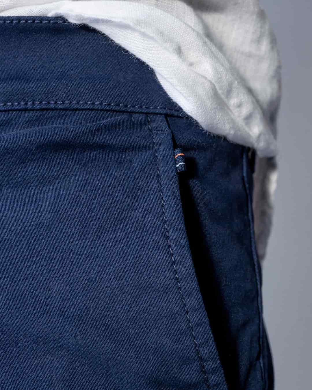 Bermuda Elastica Azul Navy - miniatura 4