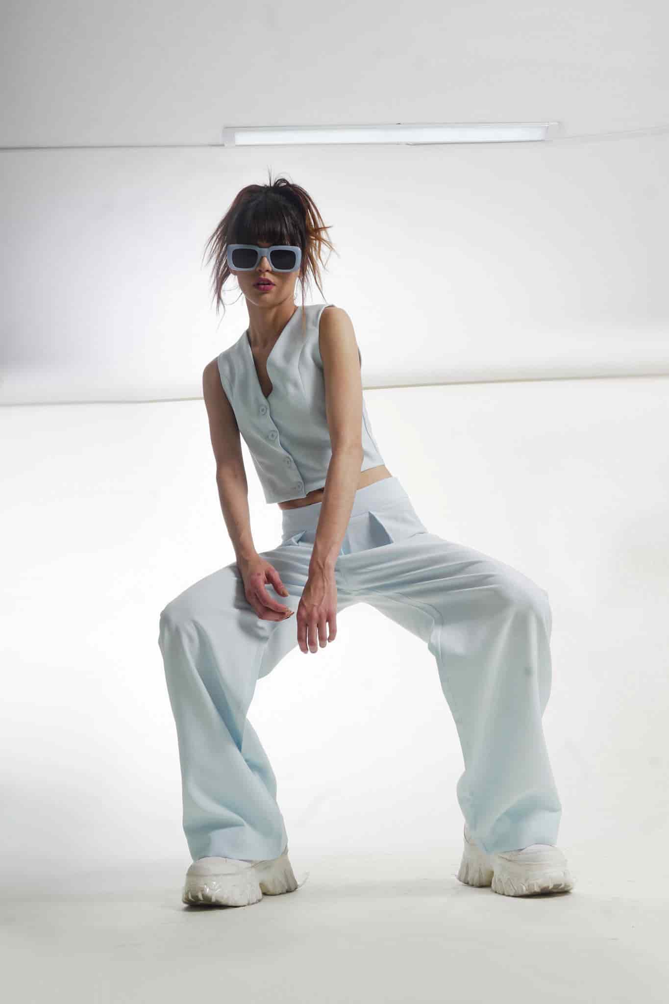 -Pantalon Daniela azul cielo - miniatura 1