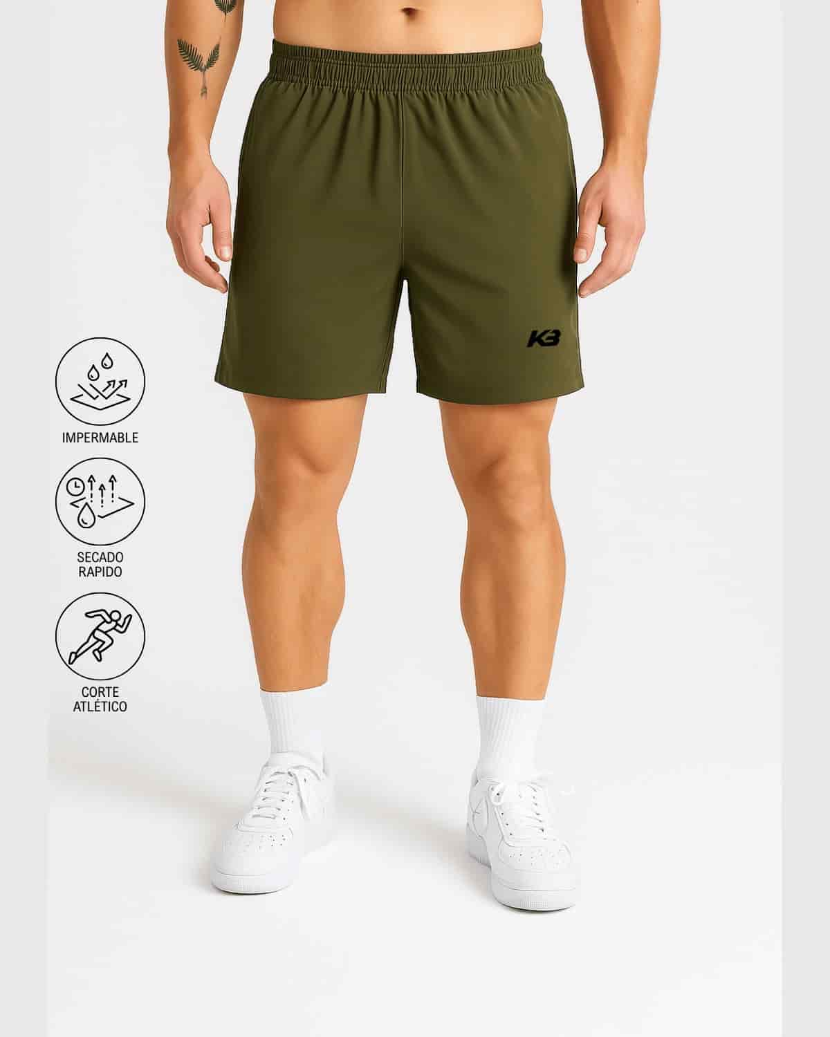 Pantaloneta Impermeable Fit Atletico┃KBMEN RF.401 - miniatura 6