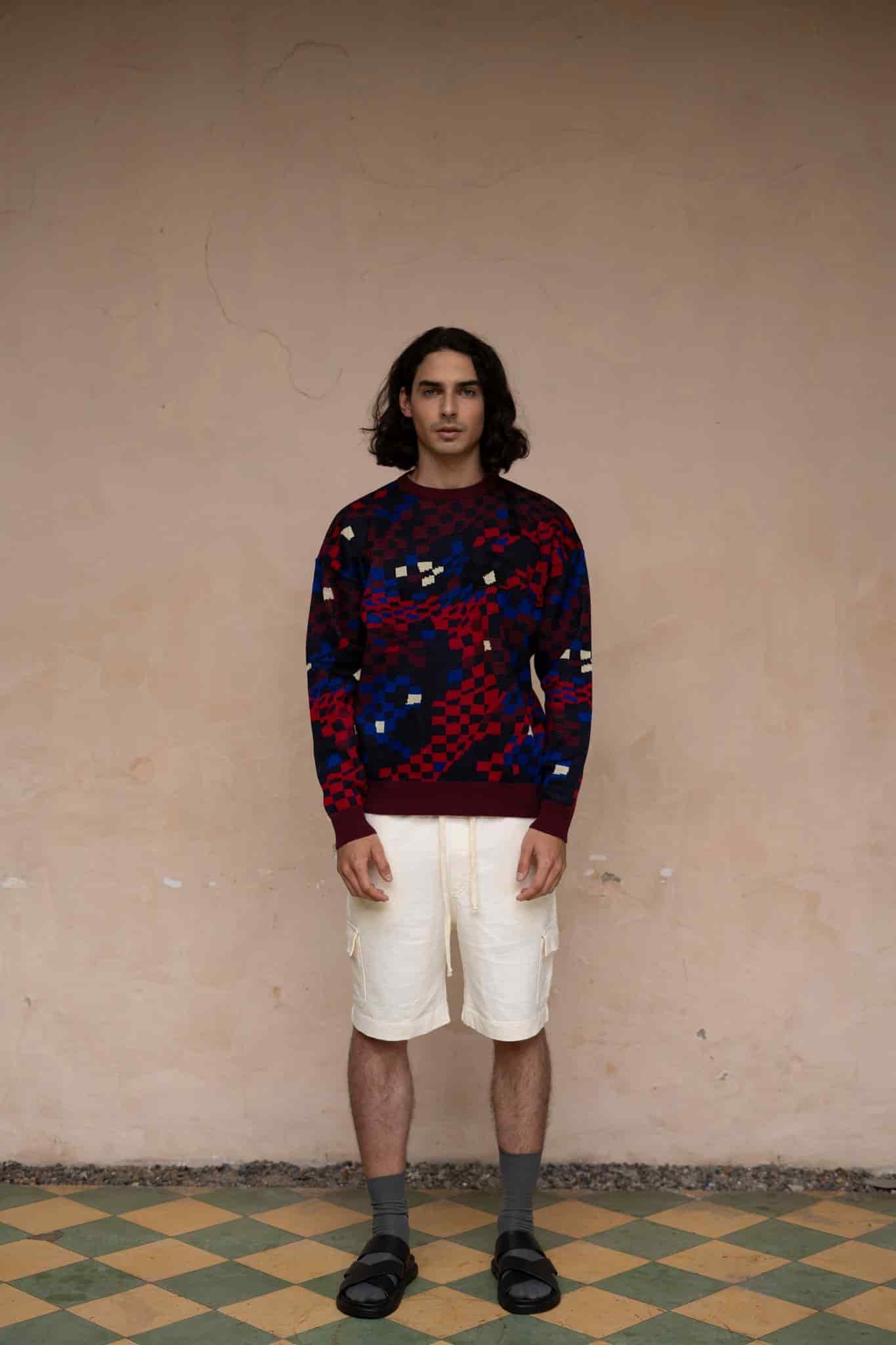 Sweater tejido Cosmos blanco - miniatura 1