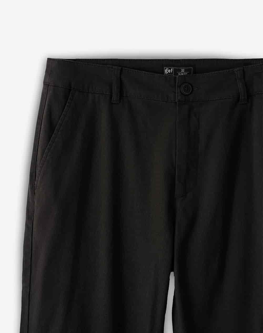 Pantalón slim tiro medio café hombre - miniatura 7