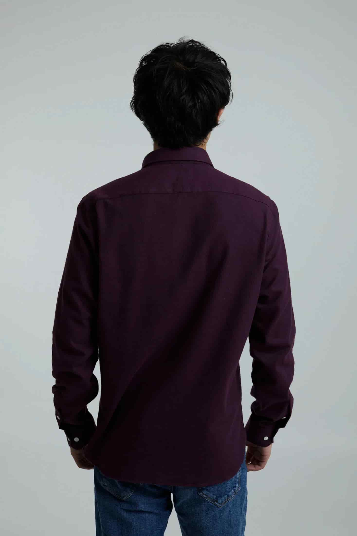 Camisa twill vinotinto - miniatura 10