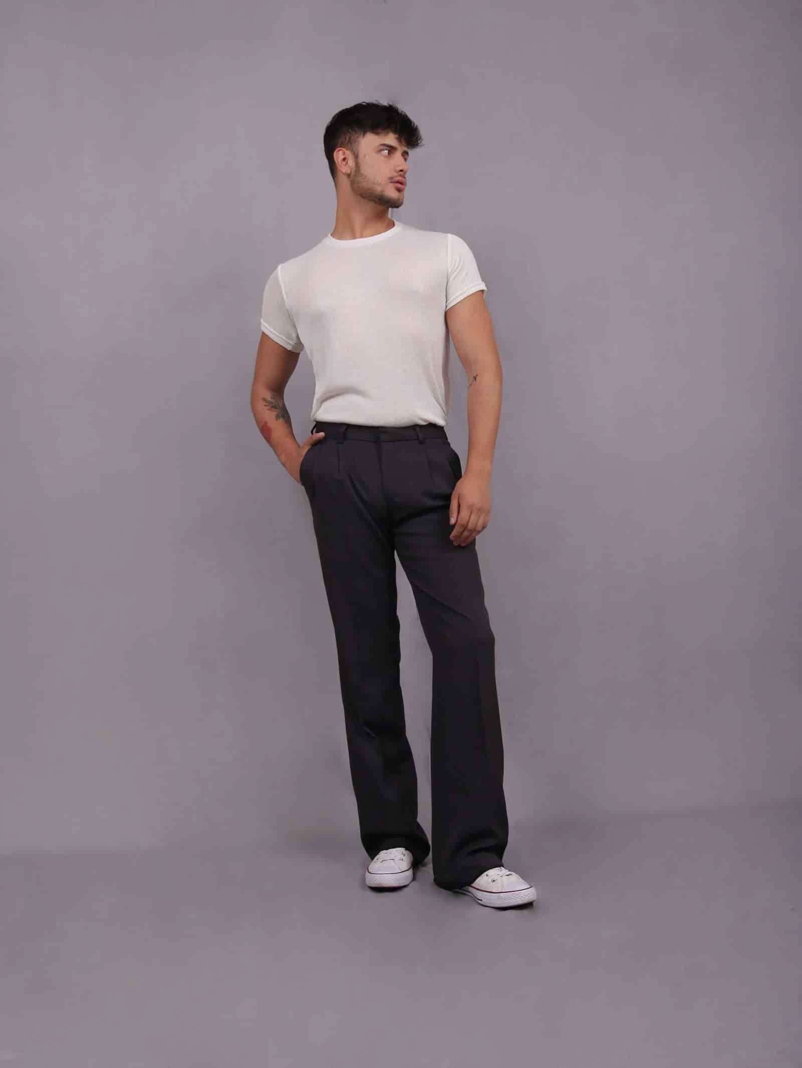 Pantalon sastre ancho - miniatura 1