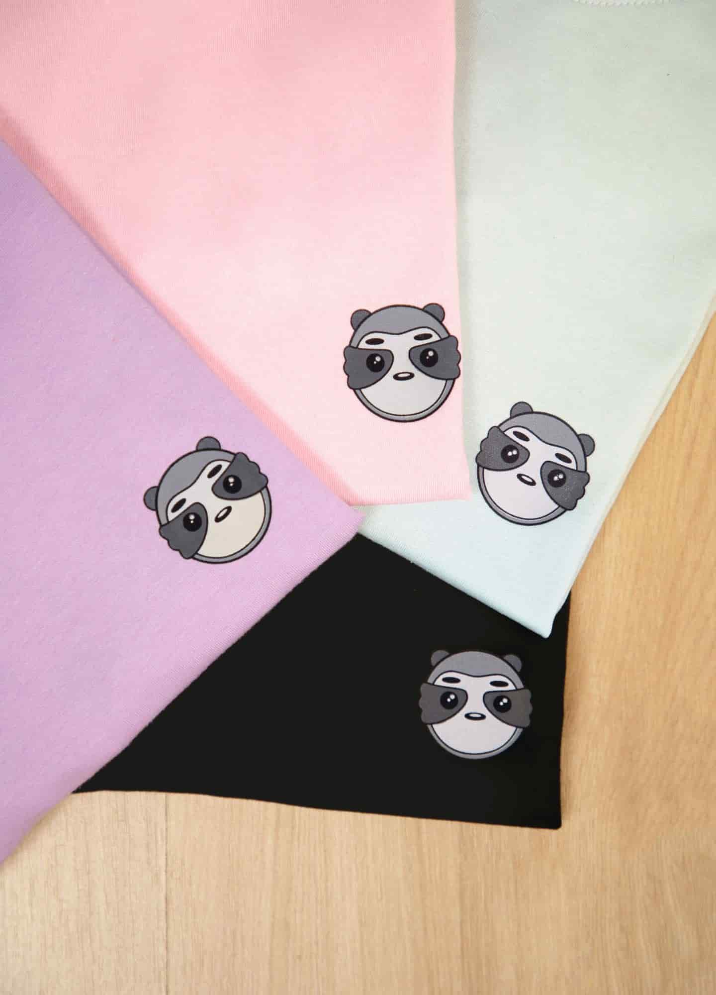 Basic Perezoso Camiseta Regular – Negra - miniatura 4