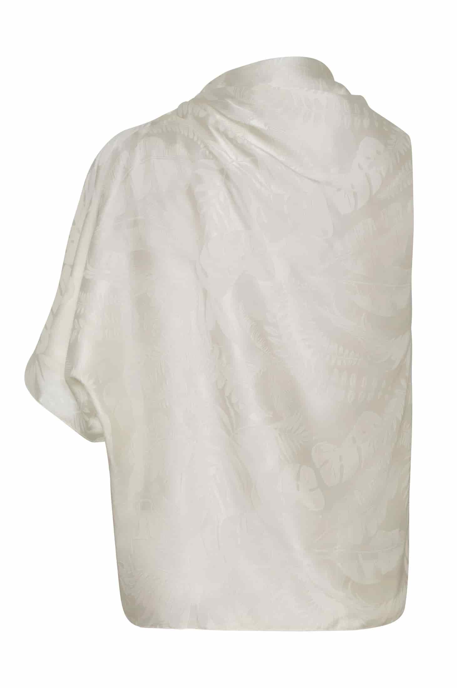 Chiminango Silk Jacquard Blouse / Black Orchids - miniatura 2