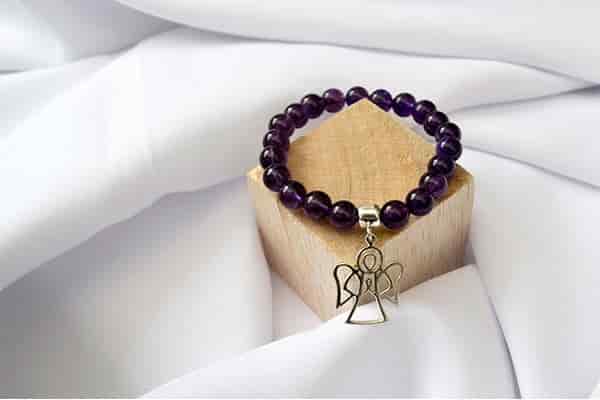 Pulsera Amatista dije ángel - miniatura 3