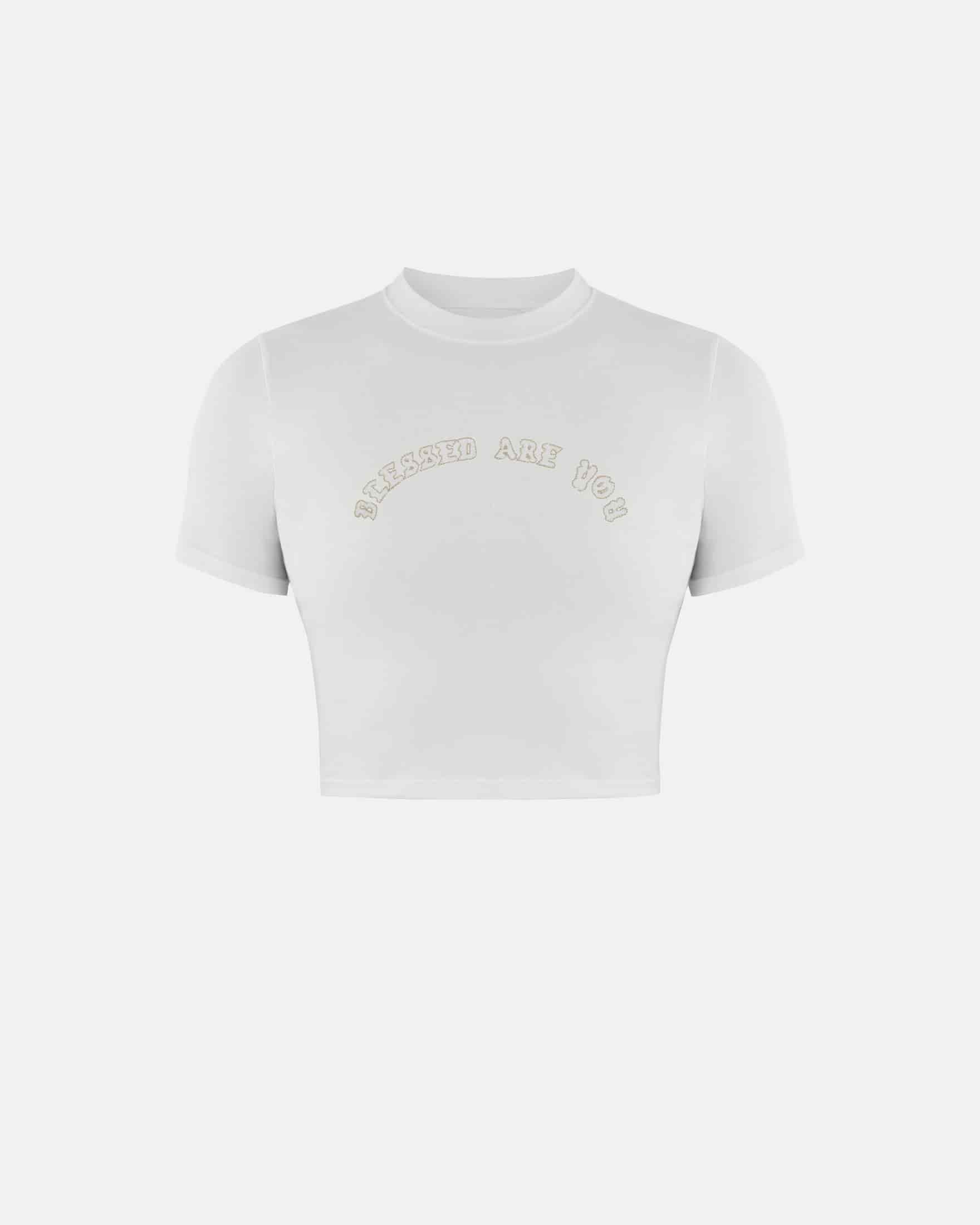 Capsule Blessed Are You Baby Tee White - miniatura 1