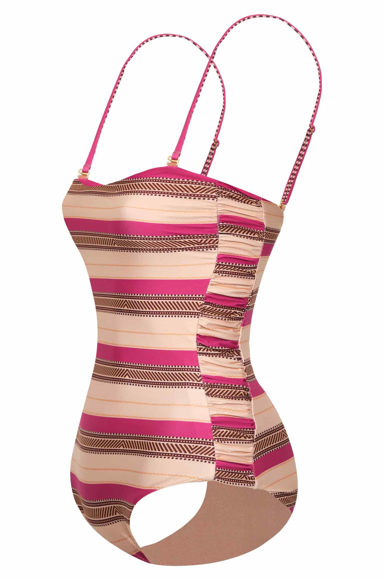 Las Balsas One Piece / Ethnic Pink Stripes - miniatura 3
