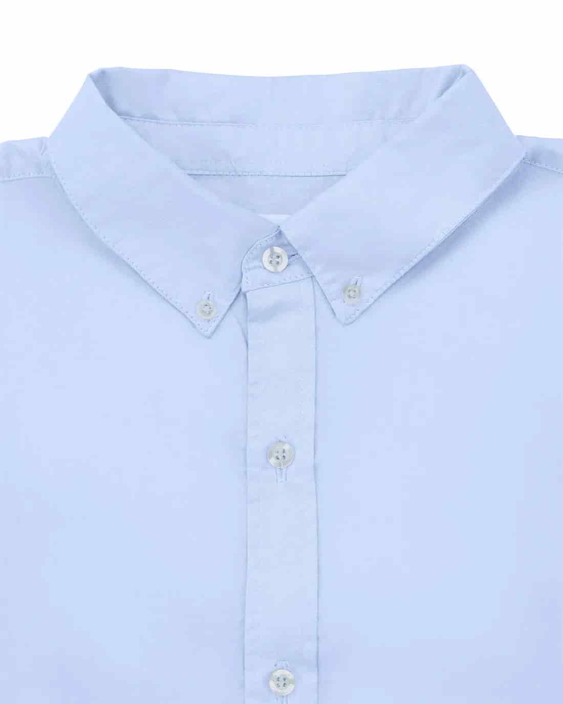 Camisa Clásica Celeste Eleganza - miniatura 4