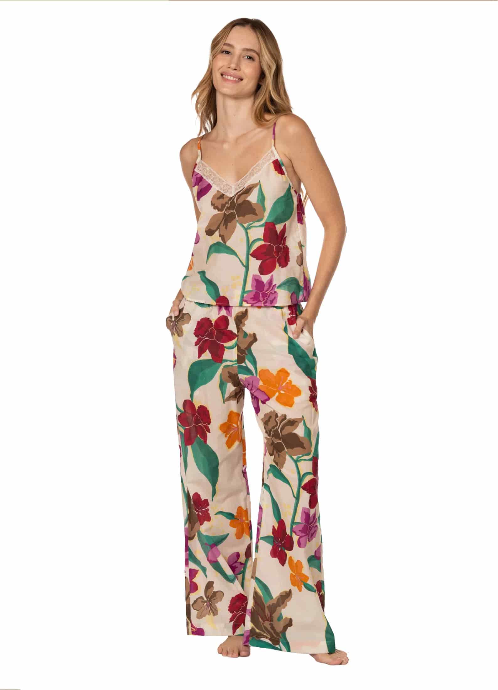 FLOWERS PIJAMA SET 23157 - miniatura 3