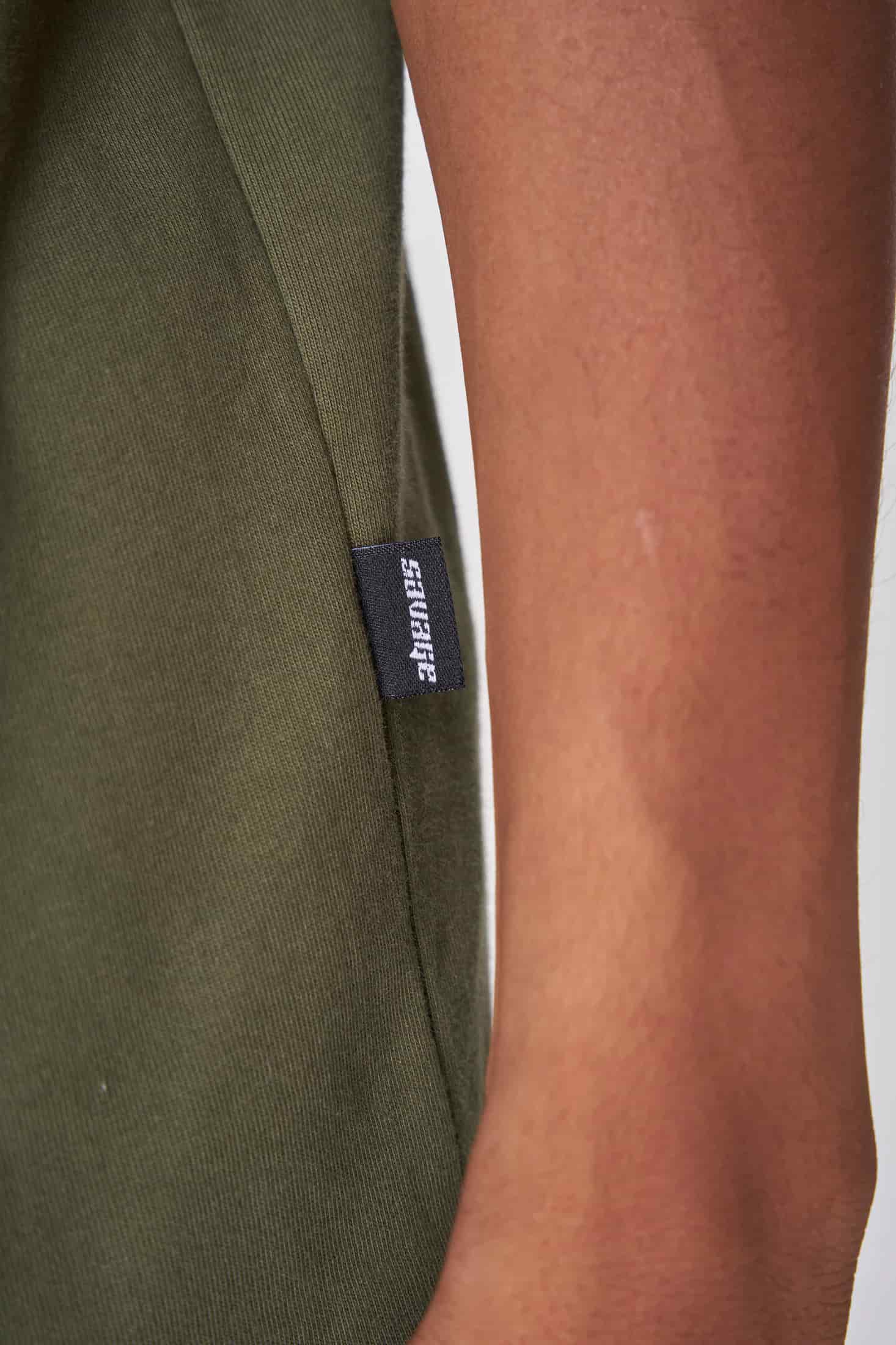 CAMISETA 270 GRAMOS, 100% ALGODÓN VERDE MILITAR - miniatura 3