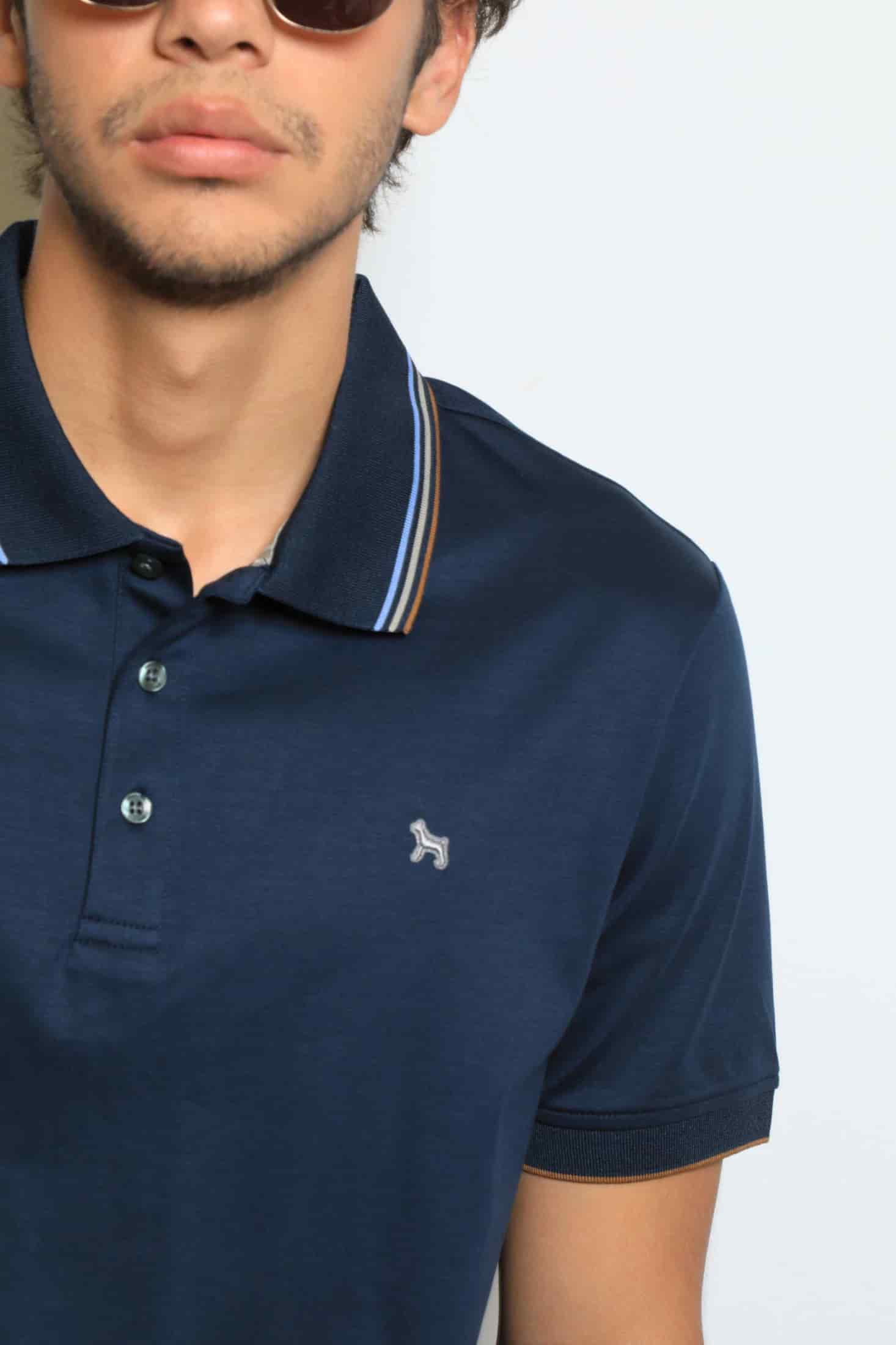 Polo Fashion Navy/Café (Mercerizada) - miniatura 2