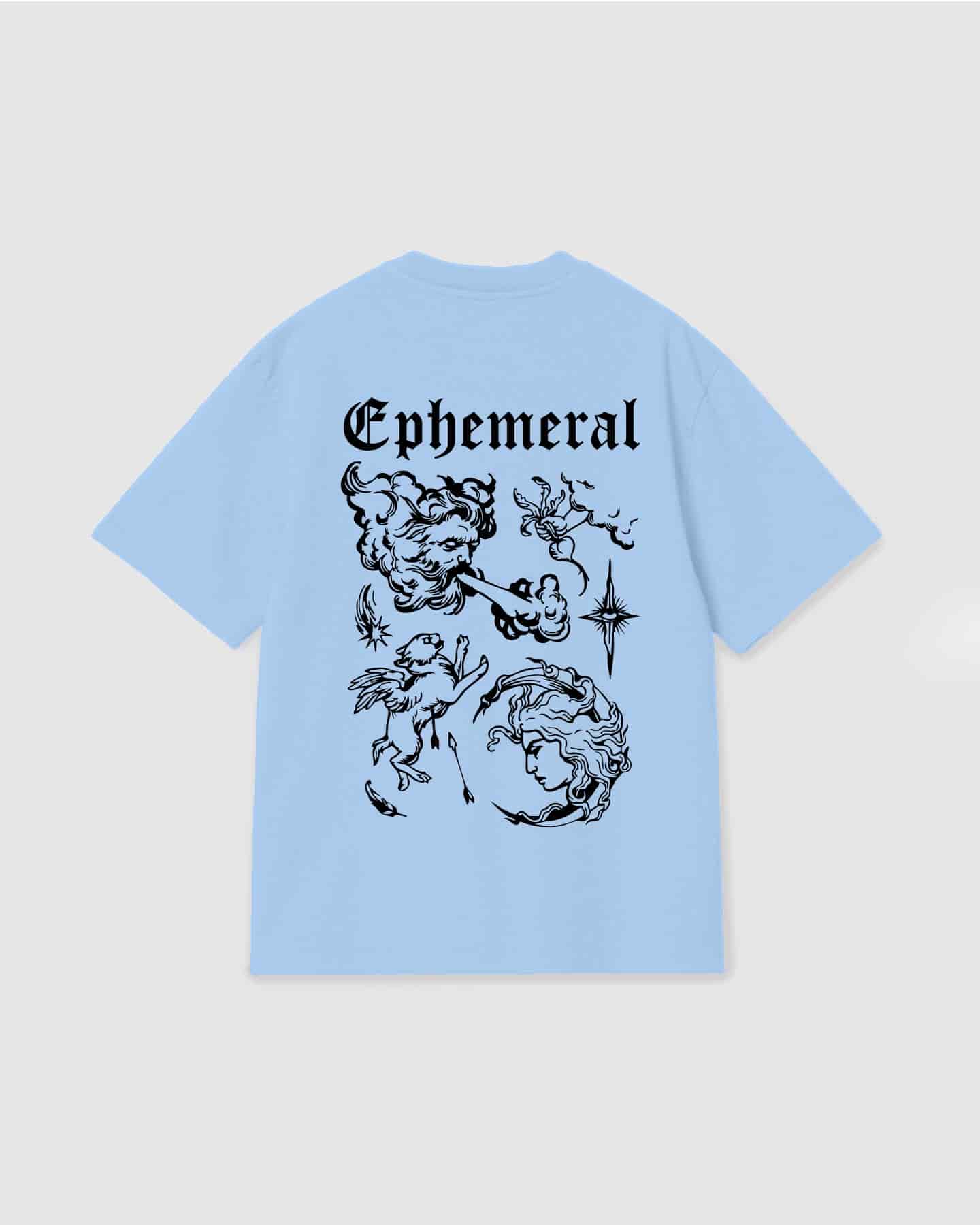 Oversized T Shirt Ephemeral Sky Blue - miniatura 1