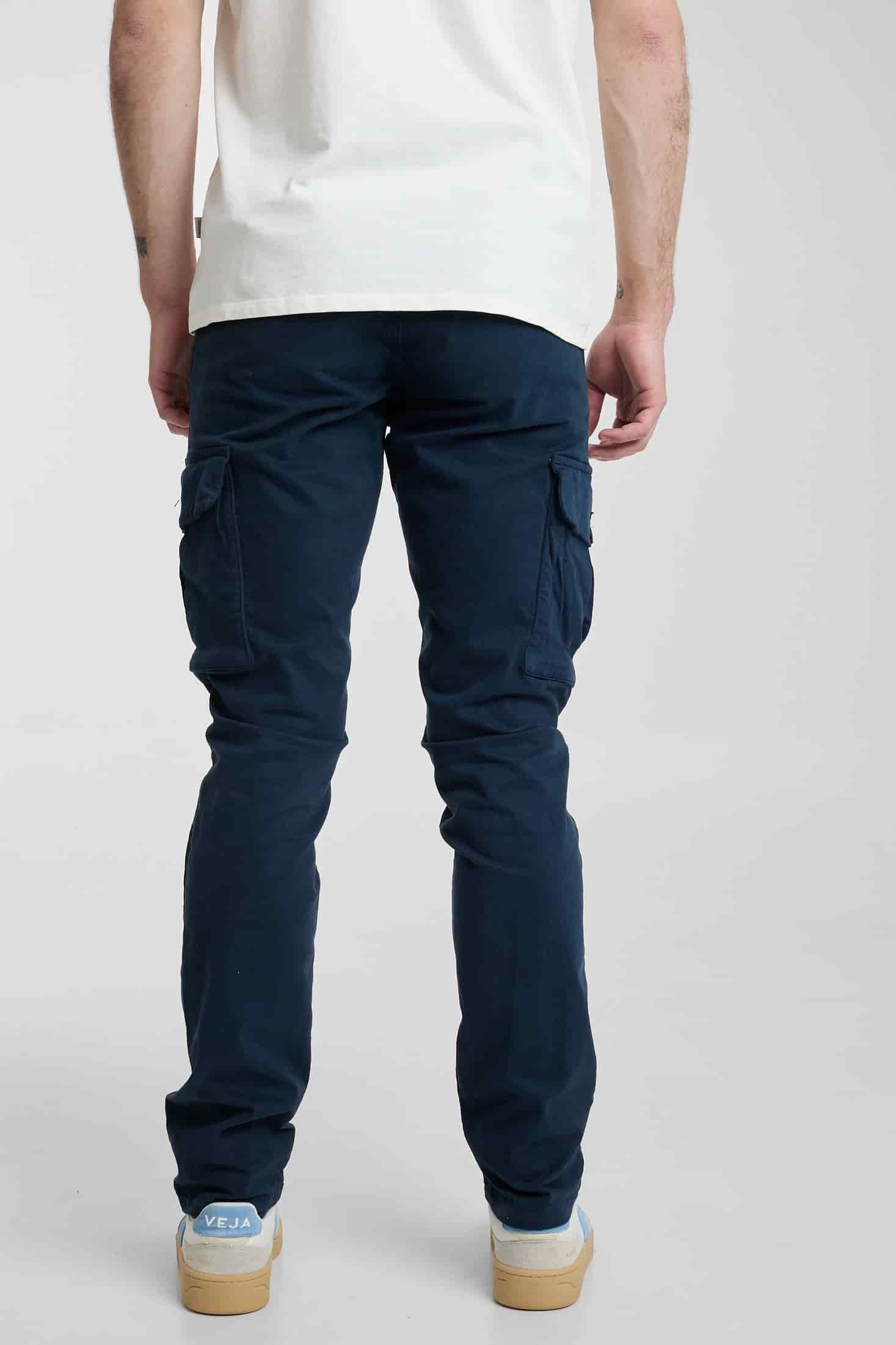 Pantalón Cargo Vallarte Azul Oscuro - miniatura 3