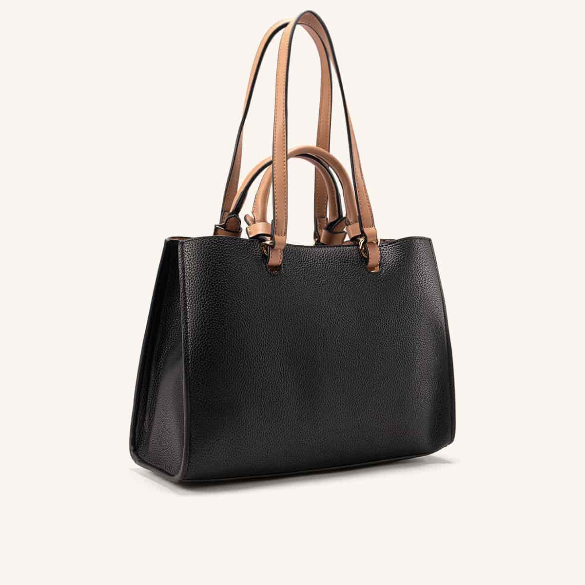 Bolso De Mano Tala Negro Terracota - miniatura 3
