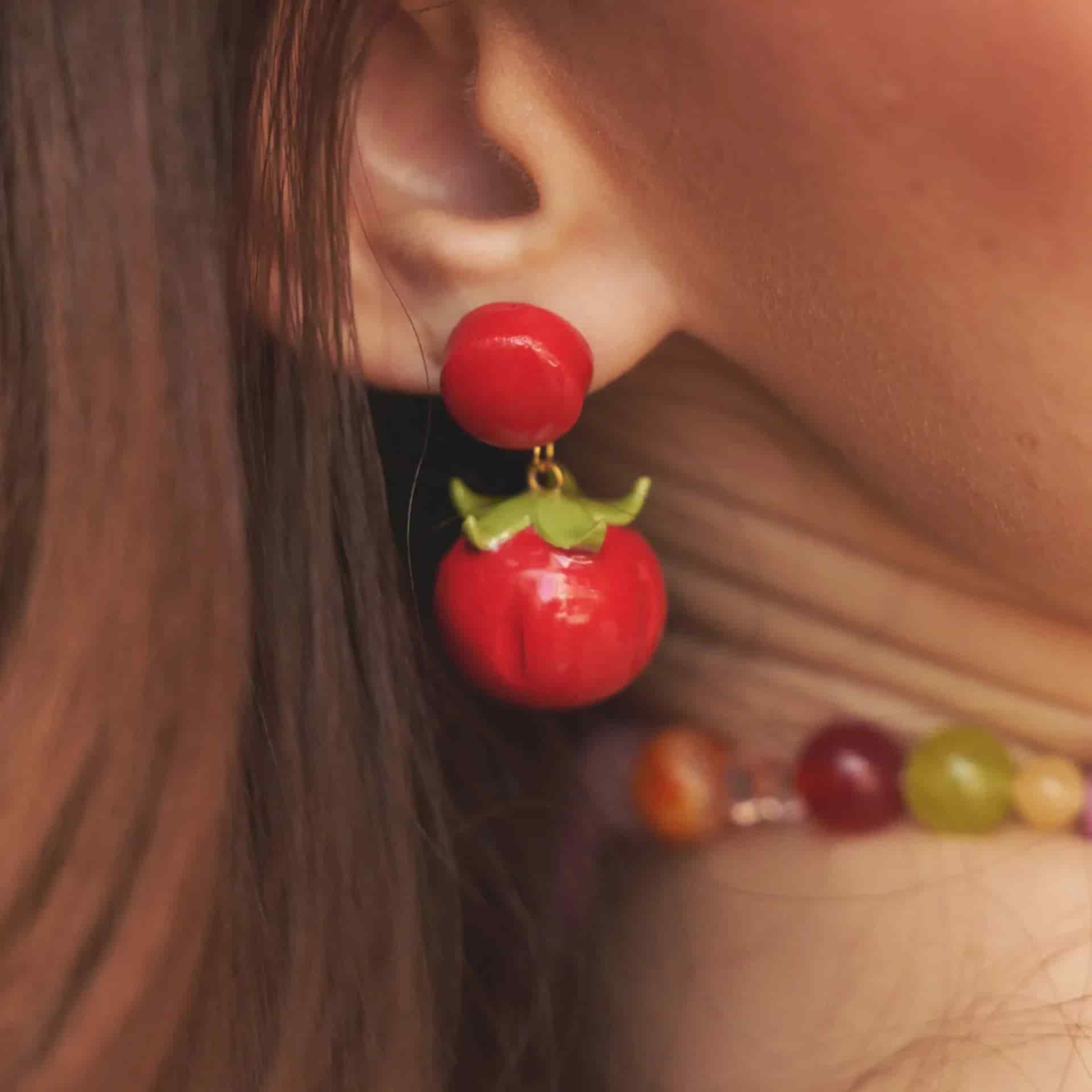 Aretes Pomodoro Mini - miniatura 1