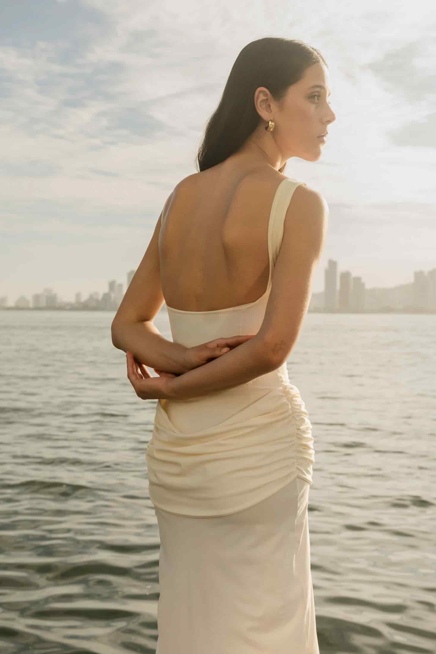 MARÍA SKIRT - IVORY - miniatura 3