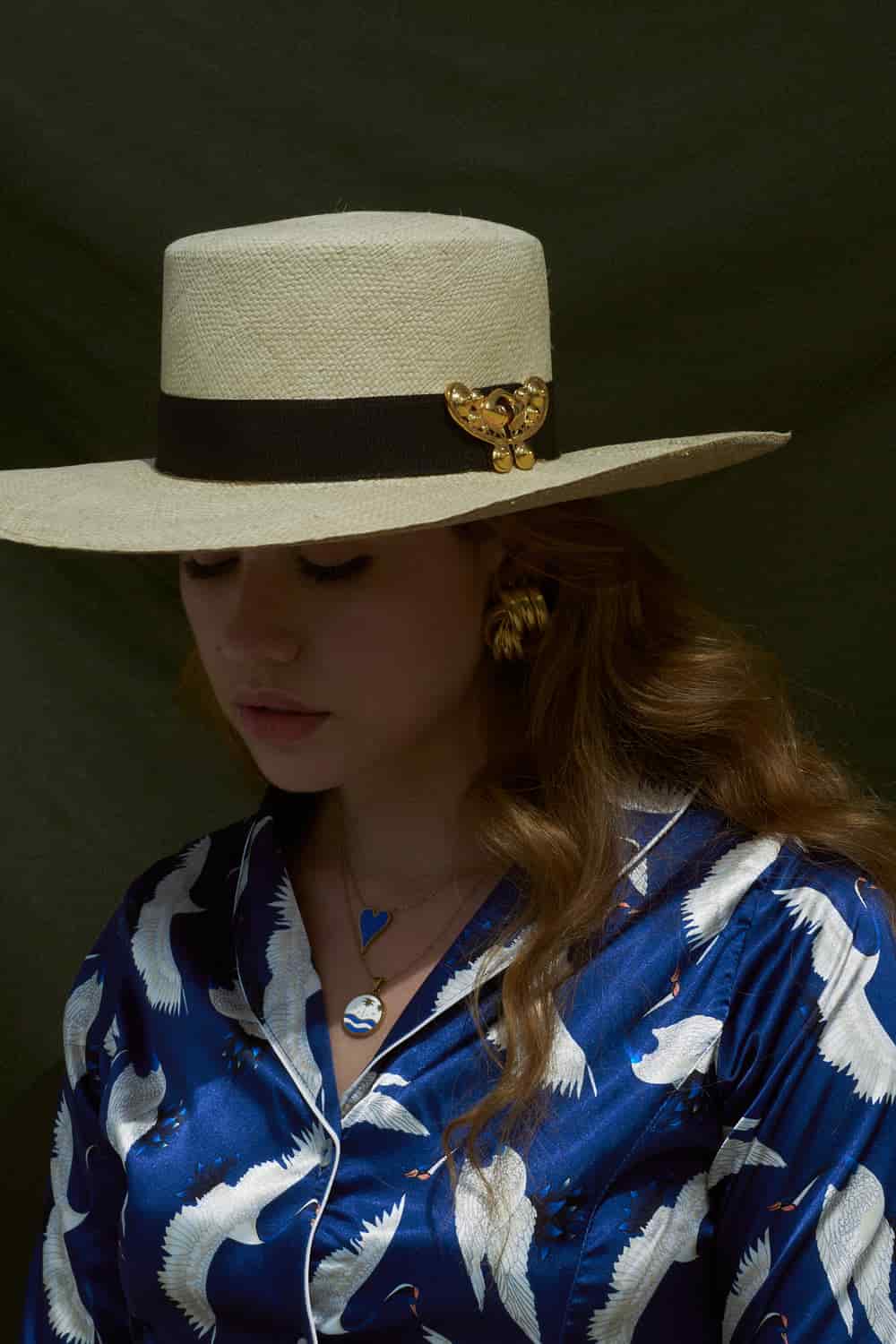 SOMBRERO MARIPOSA BOATER BLACK - miniatura 3