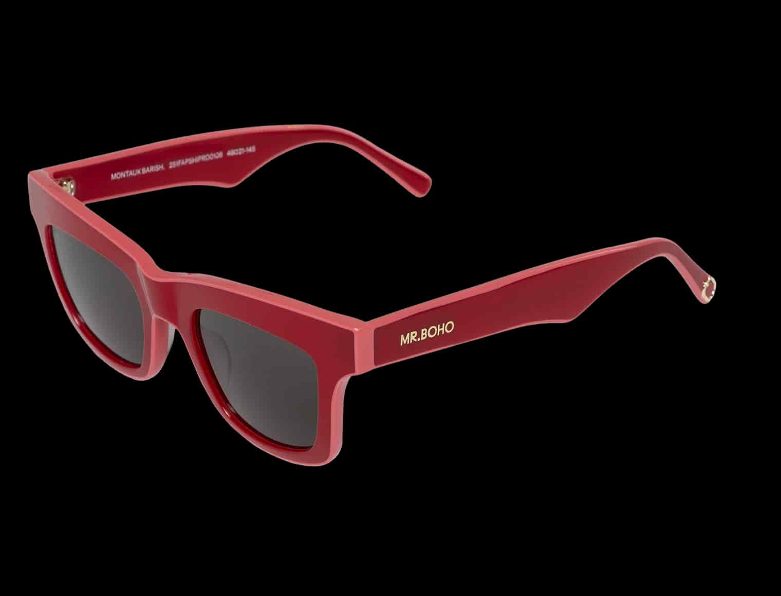 FLABELUS BY MR BOHO BOLD RED MONTAUK - WITH CLASSICAL LENSES - miniatura 3