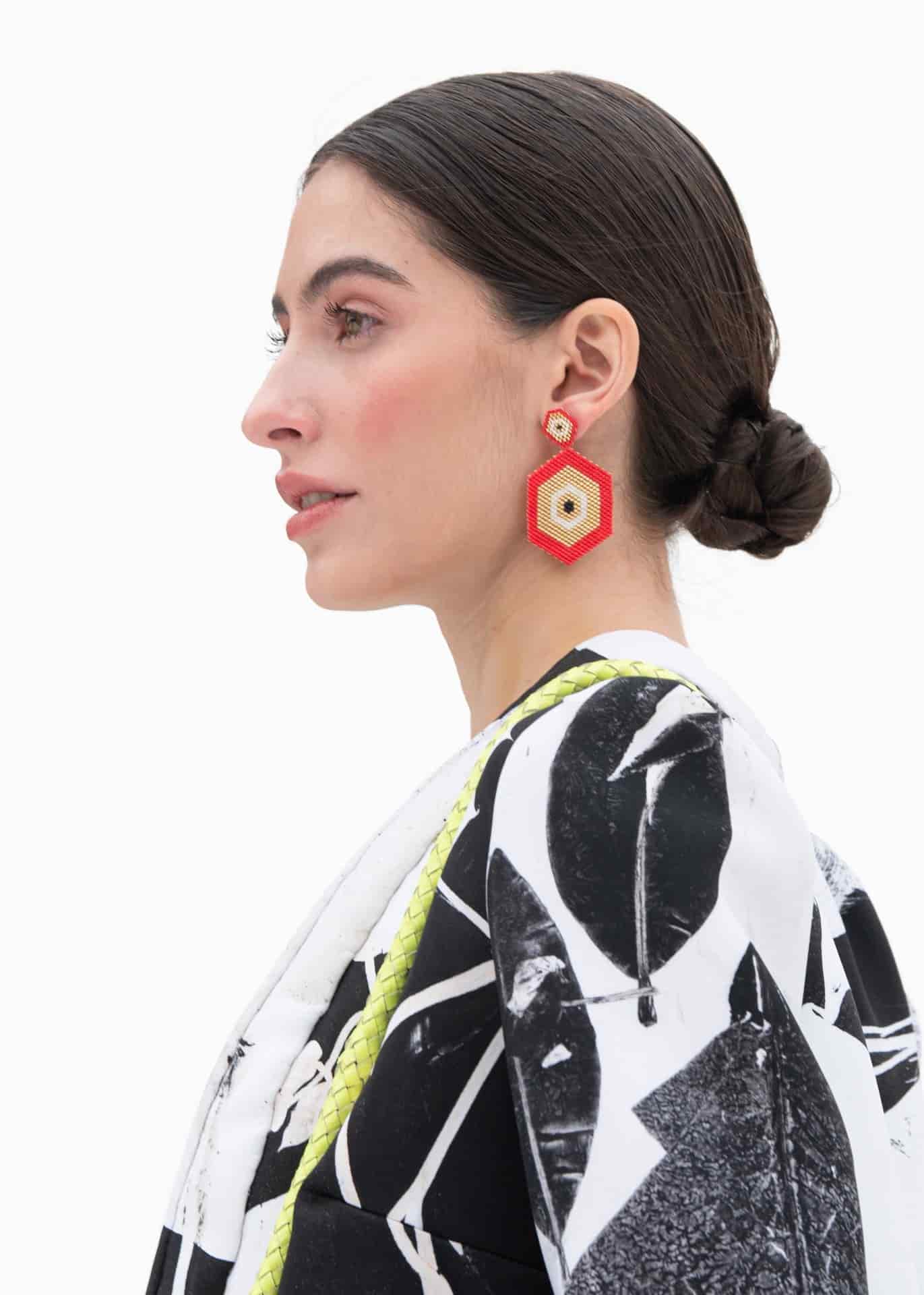 Aretes Aforismo Rojo - miniatura 2
