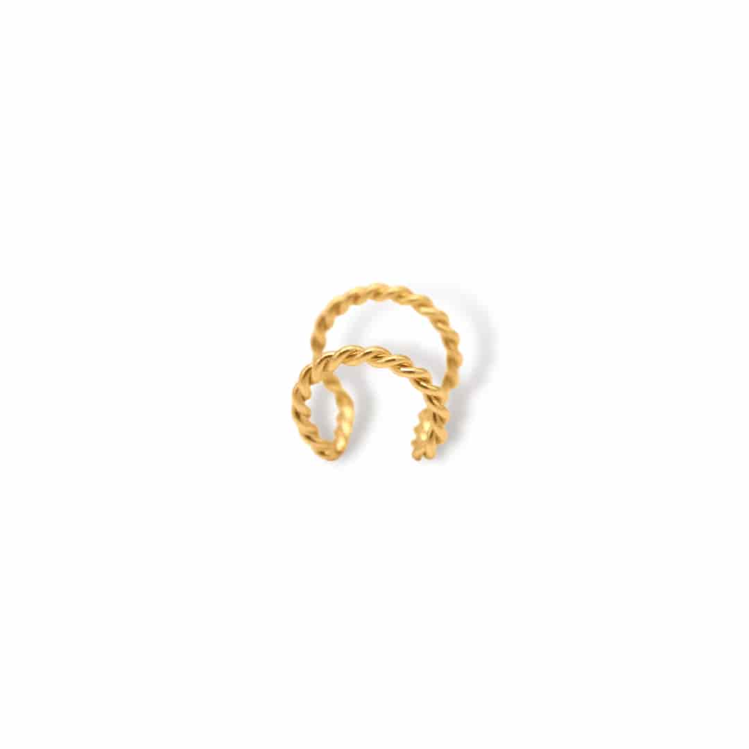 Earcuff entorchado ancho - miniatura 1