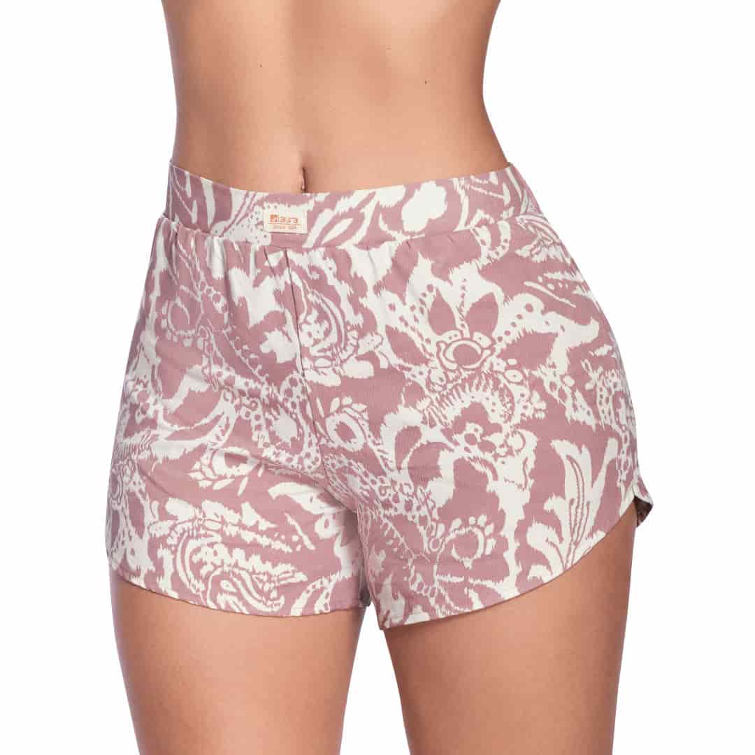 SHORT ELABORADA EN TEJIDO PLANO - miniatura 1