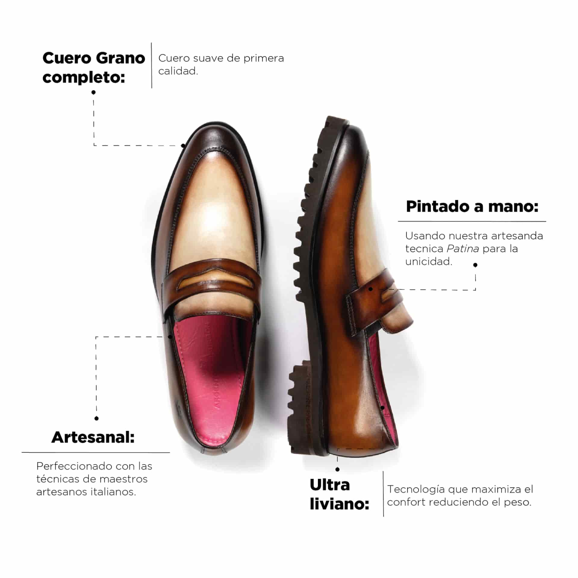 Mocasín Alessandro Brulee Suela Ultraliviana - miniatura 4