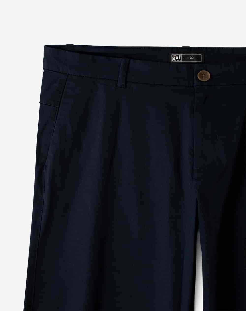 Pantalón regular tiro medio azul hombre - miniatura 7