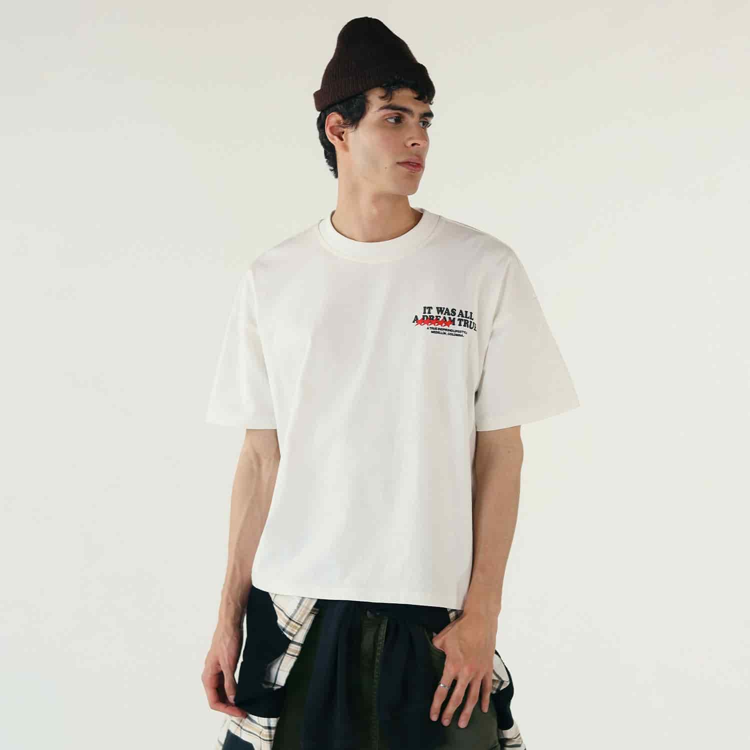Dream True Boxy T-Shirt - Cream - miniatura 2