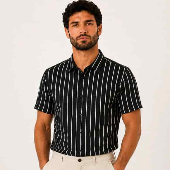 CAMISA MC 100% VISCOSA HOMBRE - miniatura 5