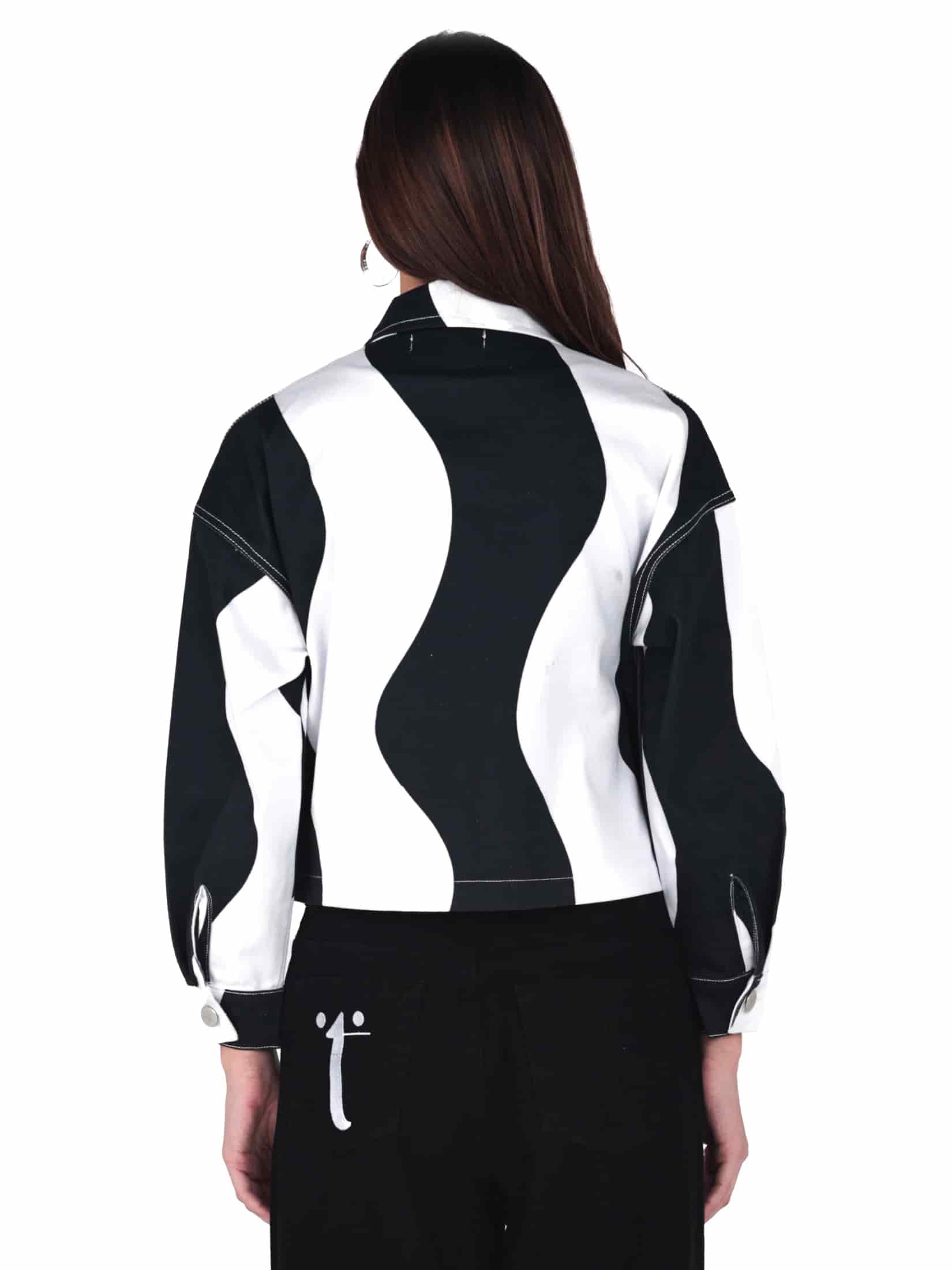 Chaqueta Pasado Blanco y Negro - miniatura 3