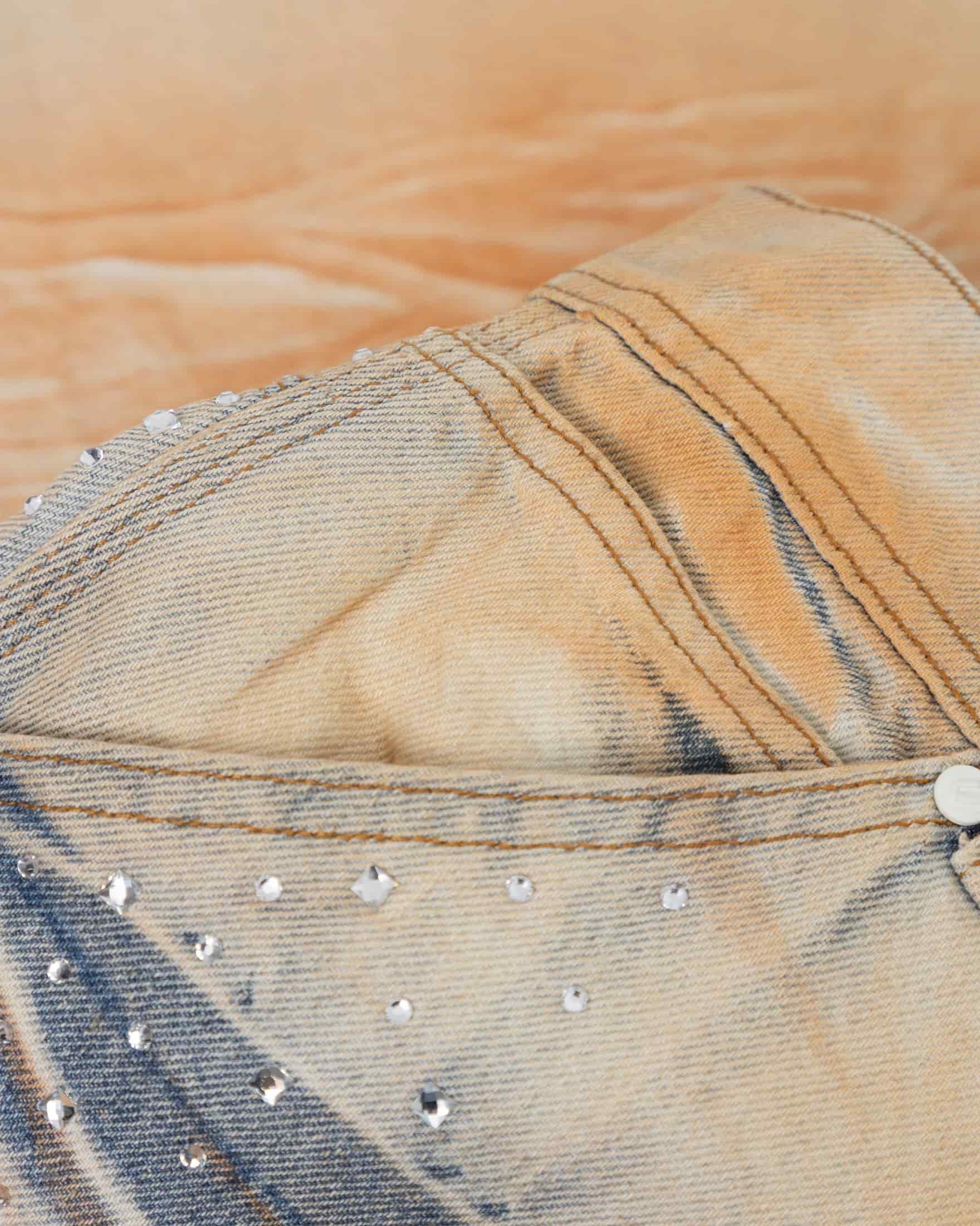 Golden Heritage Pearled Barrel Jeans Oasis Blue - miniatura 6