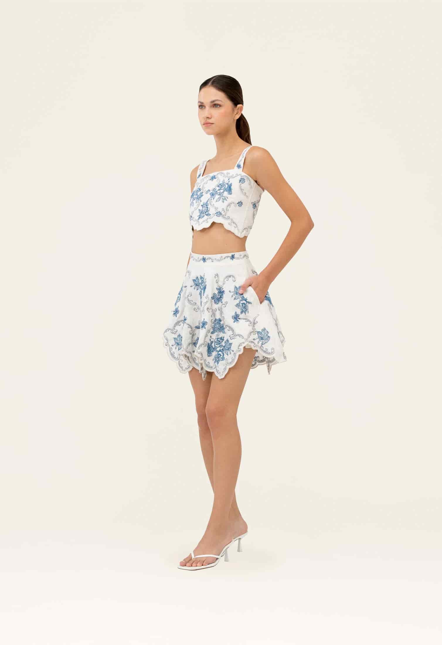 Retrato Gloriosa Mini Skirt - miniatura 1