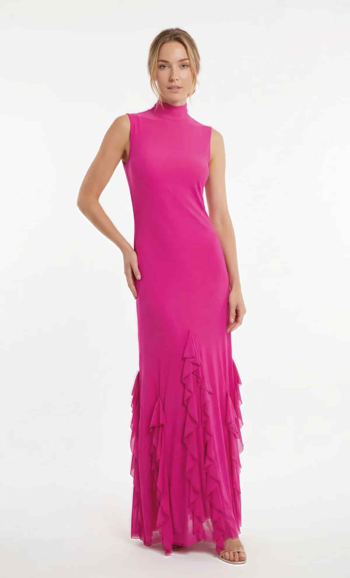 Vestido largo Aneta Pink - miniatura 5