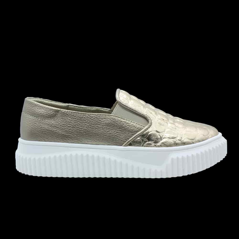 "Mimi" Tenis en cuero sin cordones - miniatura 1