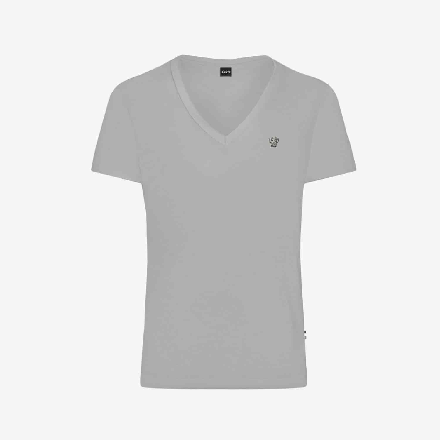 Camiseta Antimanchas  Cuello V Gris Claro - Talla Regular - miniatura 8
