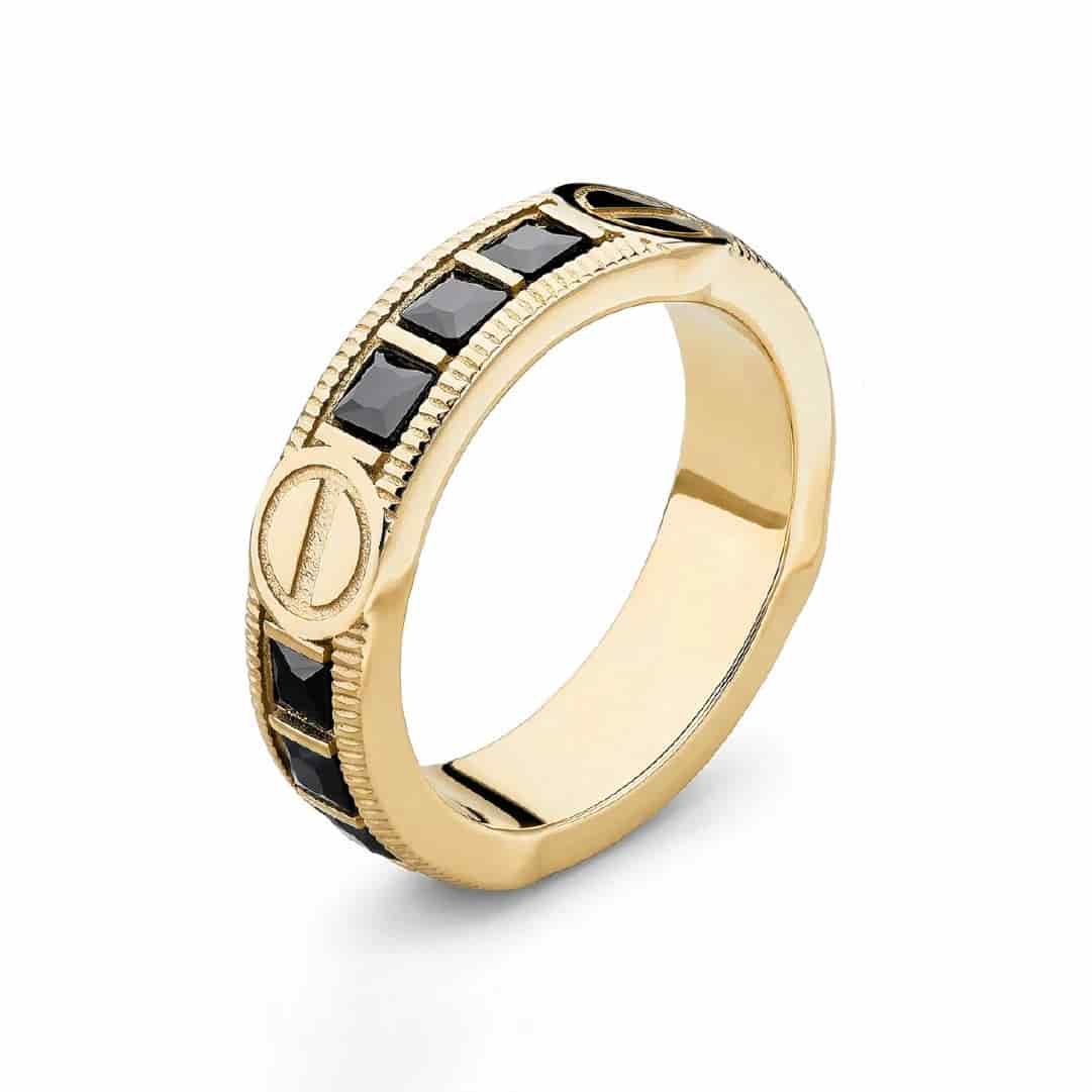 Anillo Olimpus Gemas Negras - miniatura 1