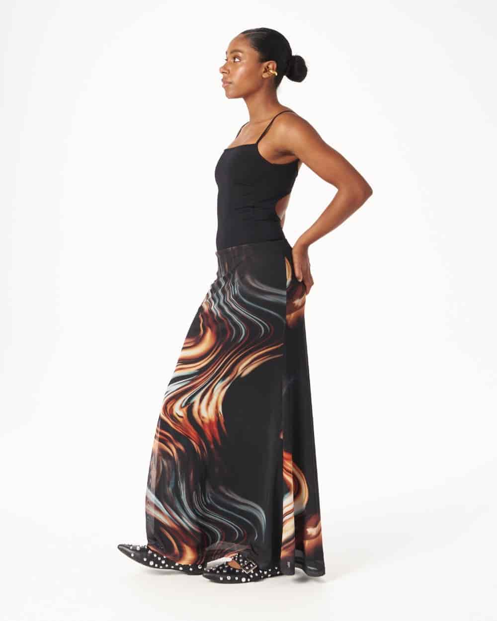 MESH MAXI SKIRT - miniatura 8