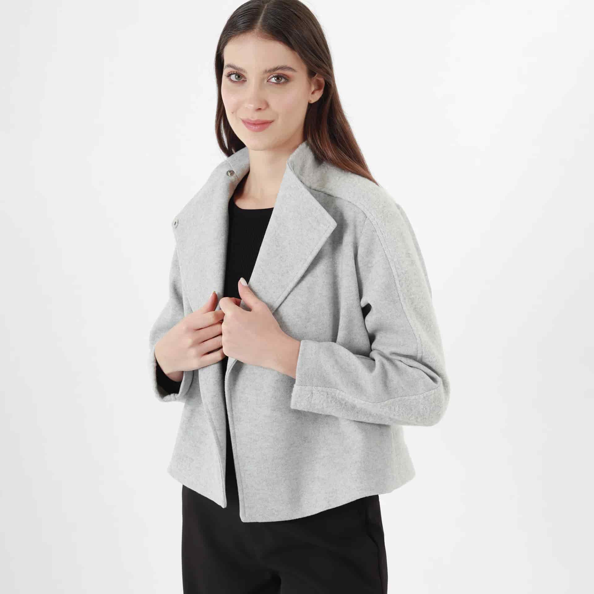 Chaqueta Cuello Alto Manga Larga - miniatura 1